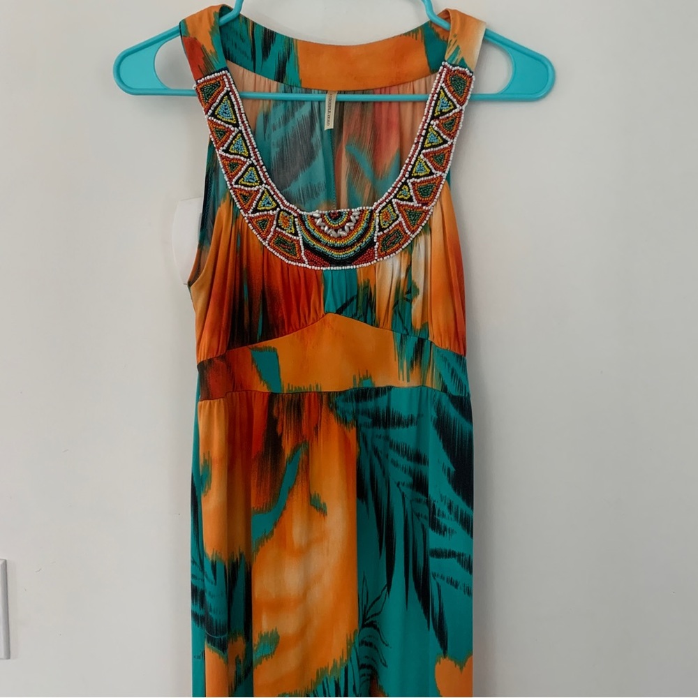 Beaded Tribal Dress Small